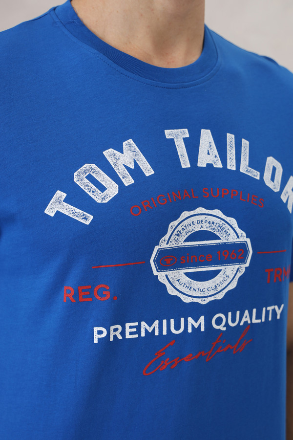 Футболкa Tom Tailor, размер 46-48, цвет синий - фото 5