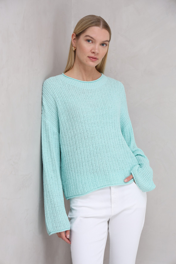 Пуловер Tom Tailor, размер 52-54, цвет зелёный - фото 1