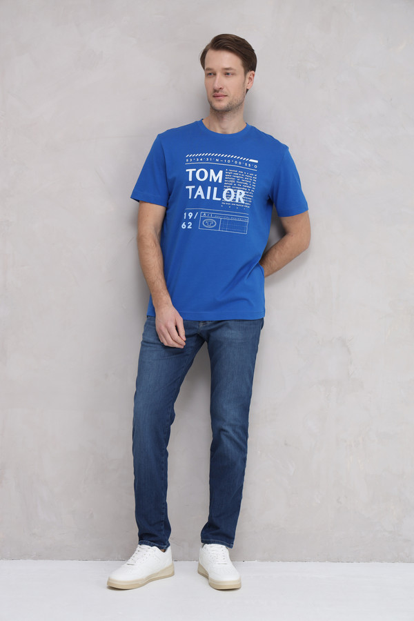Футболкa Tom Tailor, размер 50-52, цвет синий - фото 2