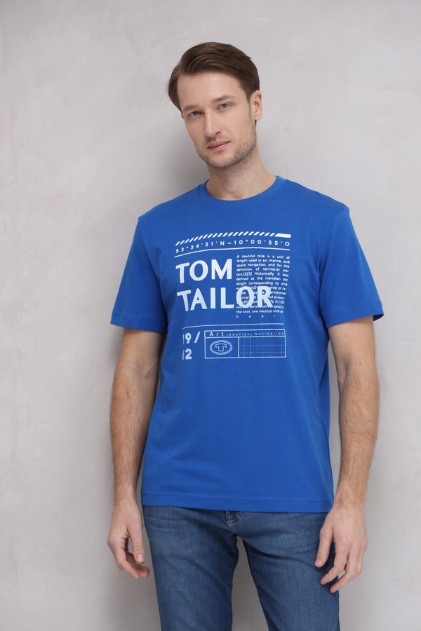 Футболкa Tom Tailor, размер 50-52, цвет синий - фото 3