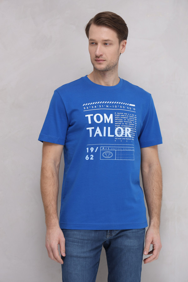 Футболкa Tom Tailor, размер 50-52, цвет синий