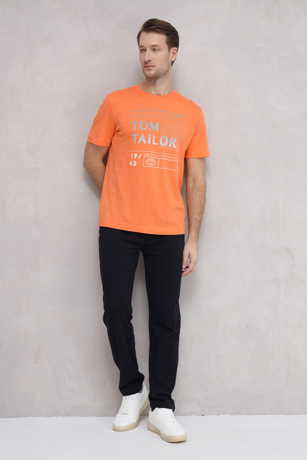 Футболкa Tom Tailor, размер 46-48, цвет оранжевый - фото 2
