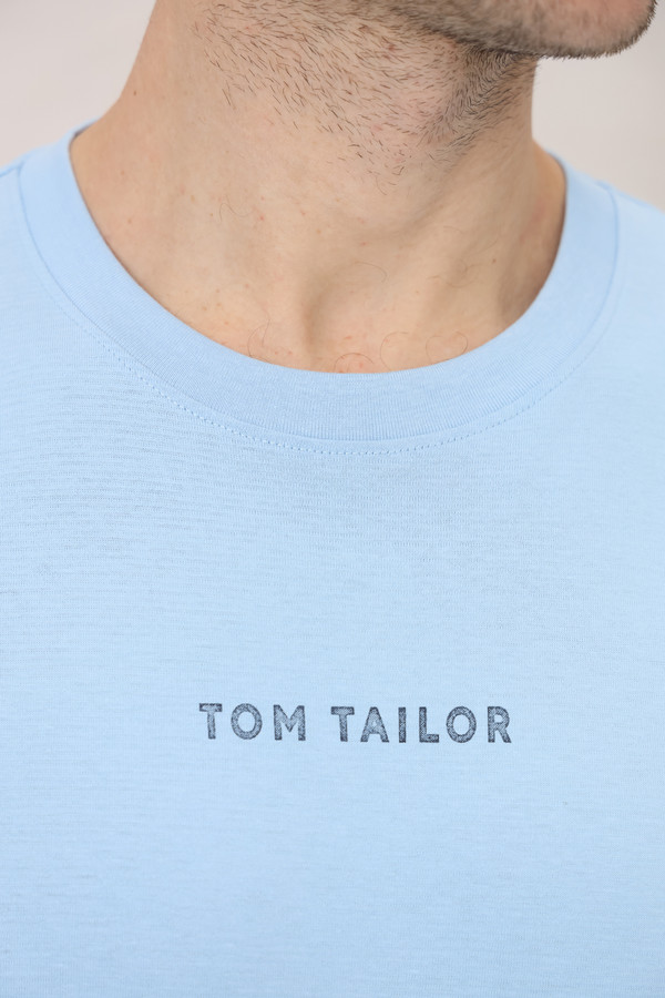 Футболкa Tom Tailor, размер 46-48, цвет голубой - фото 5