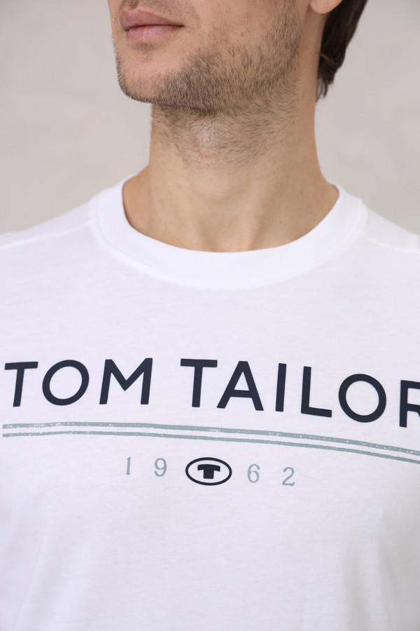 Футболкa Tom Tailor, размер 46-48, цвет белый - фото 5