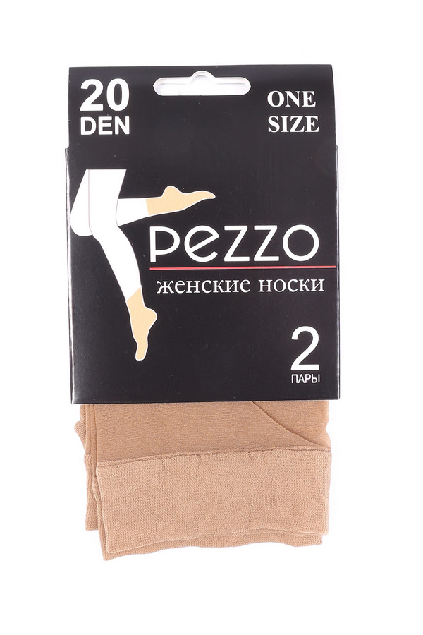 Носки Pezzo, размер один размер, цвет бежевый