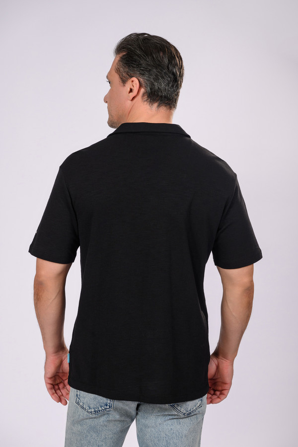 Мужские рубашки с коротким рукавом Gaudi, размер 48, цвет чёрный - фото 3