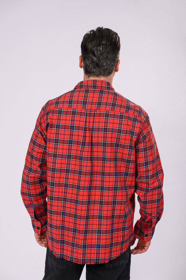 Рубашка Hugo, размер 45-46, цвет красный - фото 3