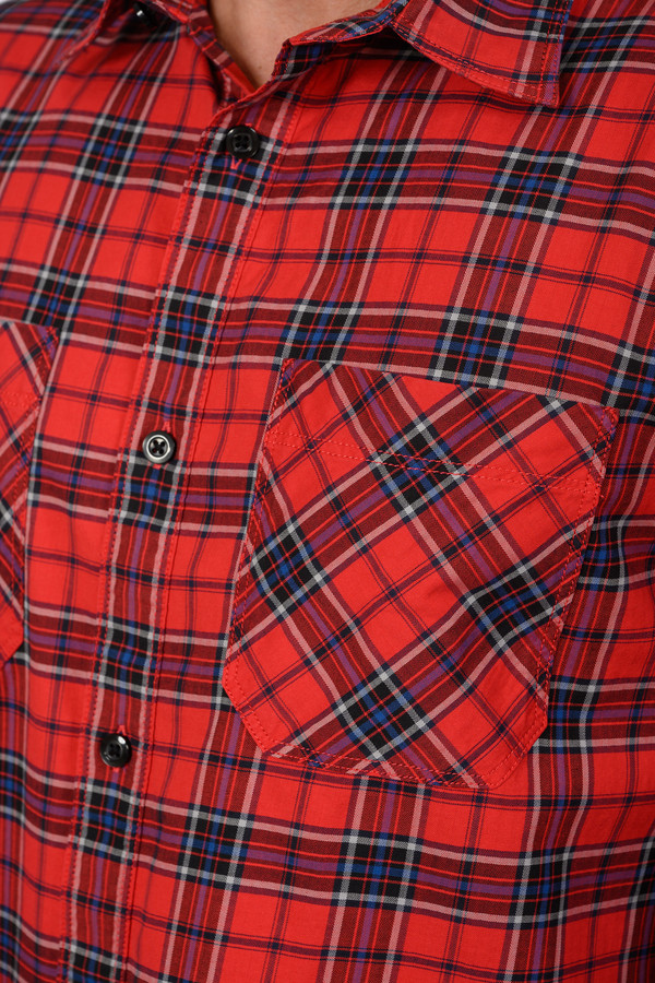 Рубашка Hugo, размер 45-46, цвет красный - фото 4