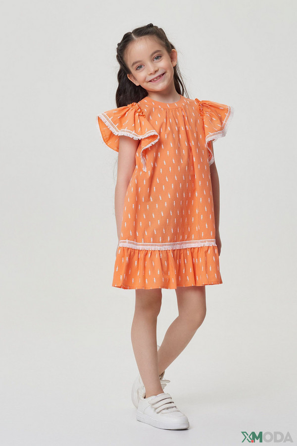Платье Choupette, размер 28-110, цвет оранжевый
