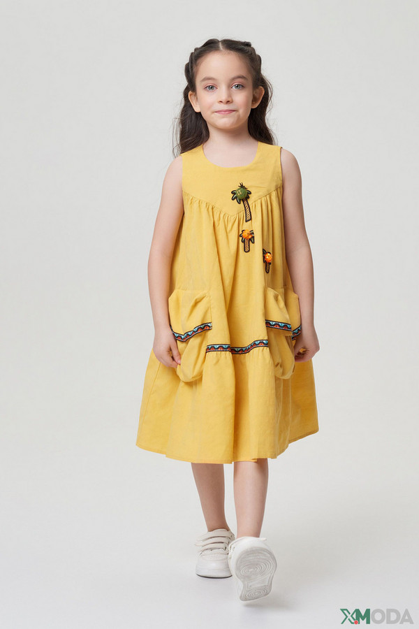 Платье Choupette, размер 34-134, цвет жёлтый