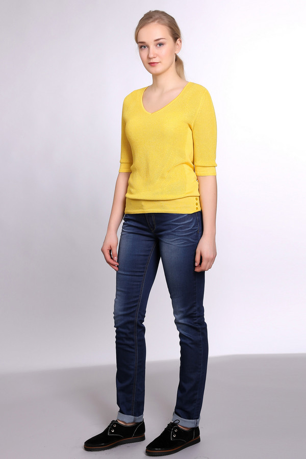 Пуловер Pezzo, размер 48, цвет жёлтый - фото 3