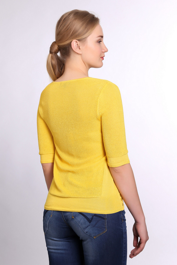 Пуловер Pezzo, размер 48, цвет жёлтый - фото 2