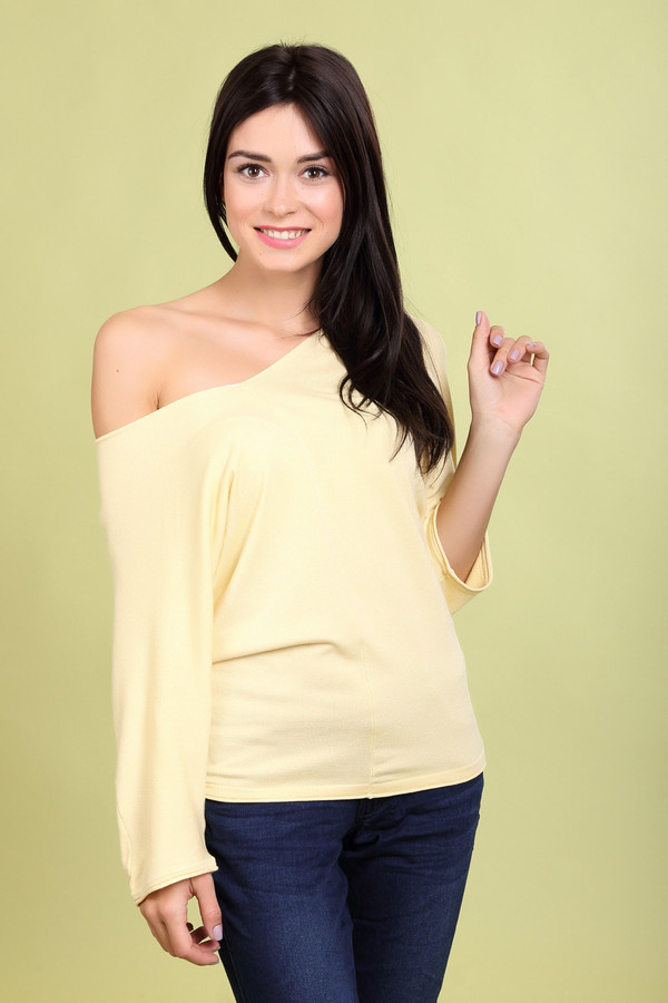 Пуловер Pezzo, размер 42, цвет жёлтый - фото 2