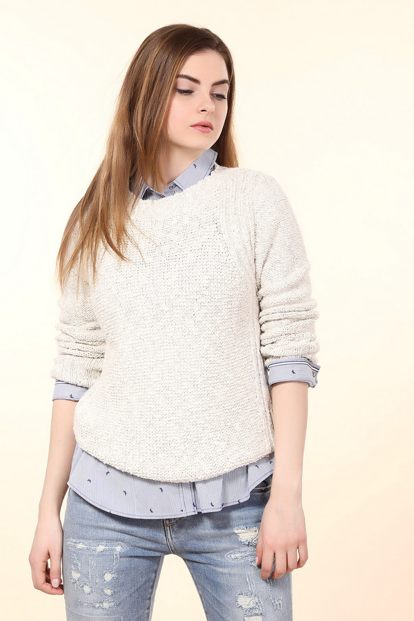 Пуловер s.Oliver, размер 40, цвет бежевый - фото 1