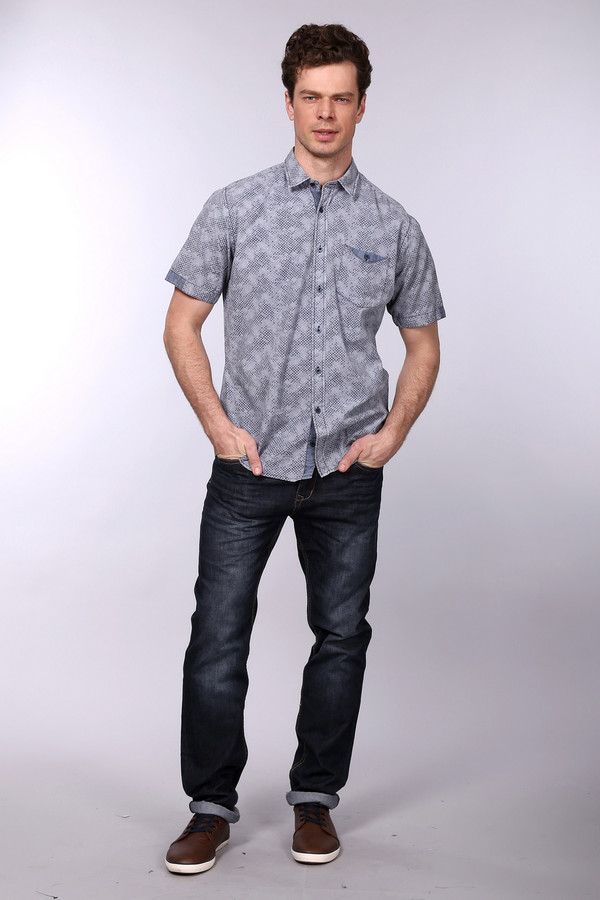 Рубашка мужская под джинсы фото