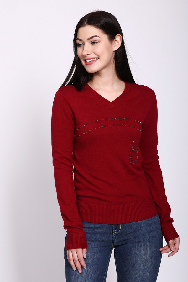Пуловер Pezzo, размер 46, цвет красный - фото 1