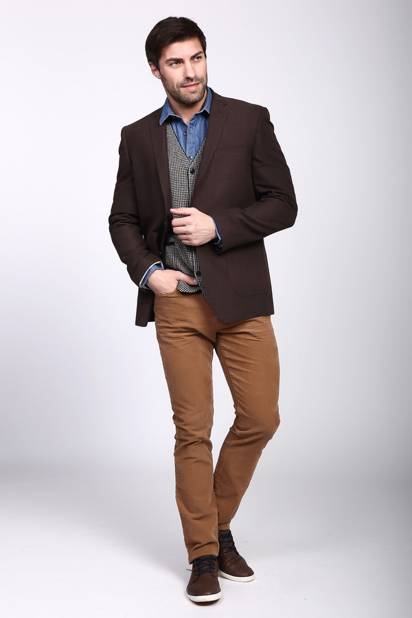 Пиджак Pezzo, размер 52, цвет коричневый - фото 4