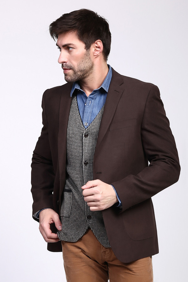 Пиджак Pezzo, размер 52, цвет коричневый - фото 2