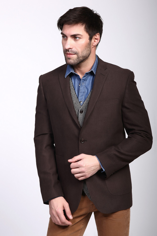 Пиджак Pezzo, размер 52, цвет коричневый - фото 3