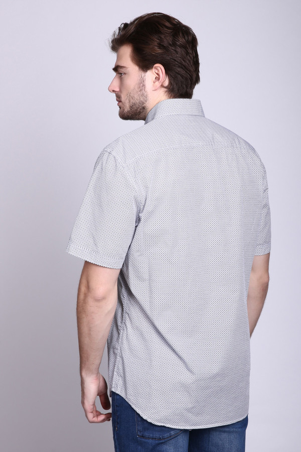Мужские рубашки с коротким рукавом Lerros, размер 39-40, цвет серый - фото 3