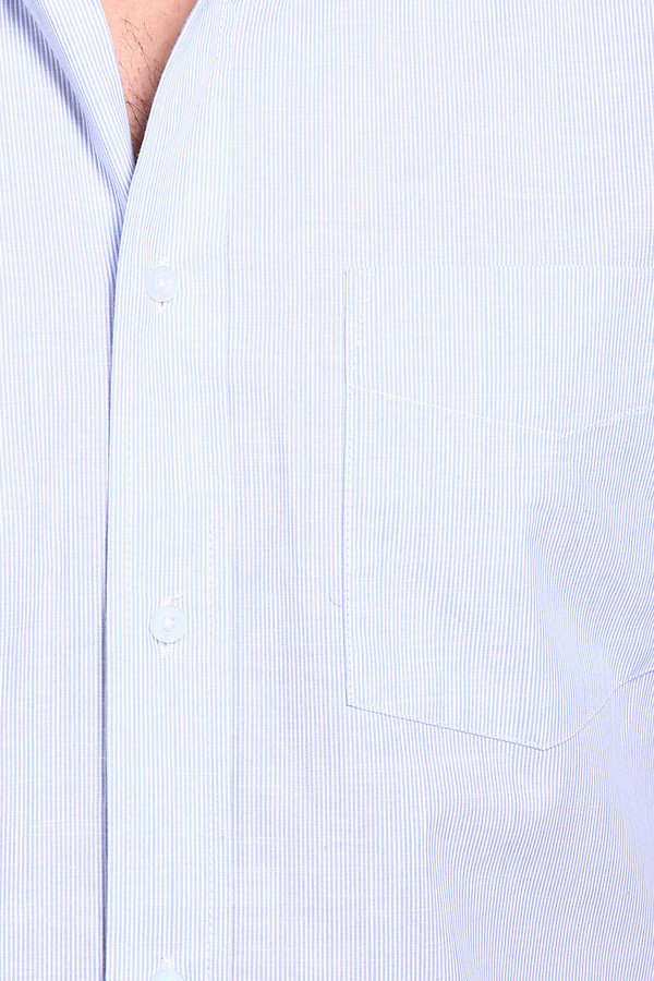 Мужские рубашки с коротким рукавом Just Valeri, размер 40, цвет голубой - фото 4