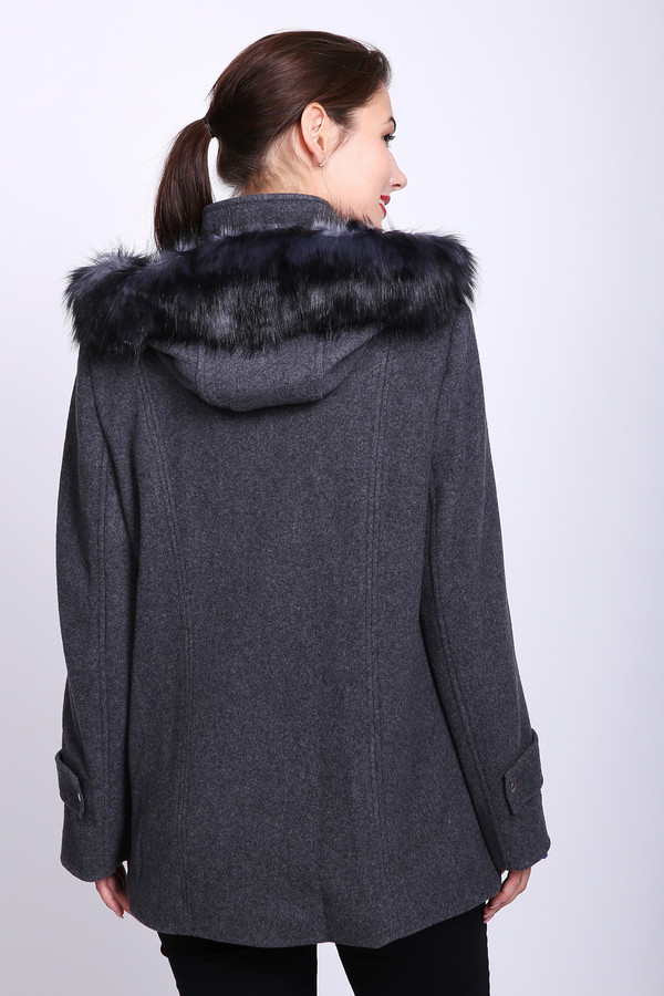 Пальто Just Valeri, размер 44, цвет серый - фото 5