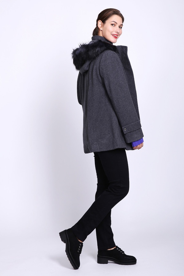 Пальто Just Valeri, размер 44, цвет серый - фото 2