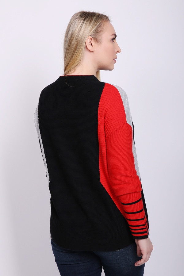Пуловер Oui, размер 44, цвет разноцветный - фото 4