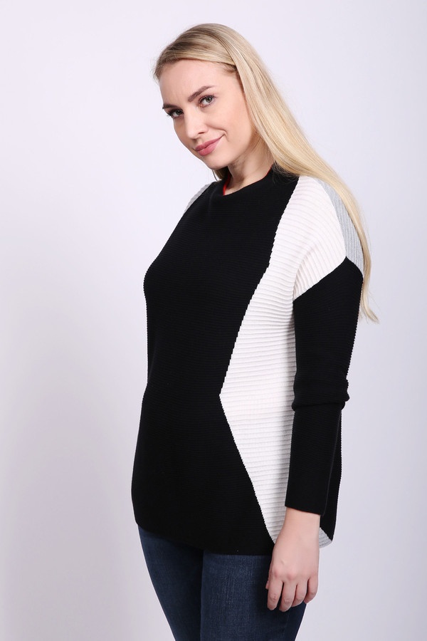 Пуловер Oui, размер 44, цвет разноцветный - фото 2