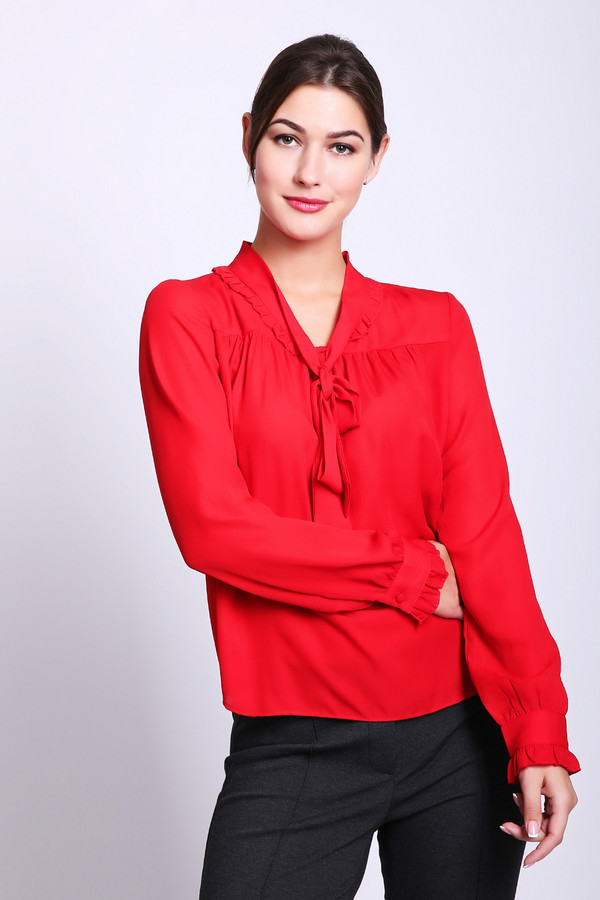 Блузa Tom Tailor, размер 42, цвет красный - фото 1