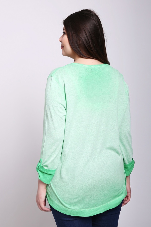 Пуловер Via Appia, размер 52, цвет зелёный - фото 3