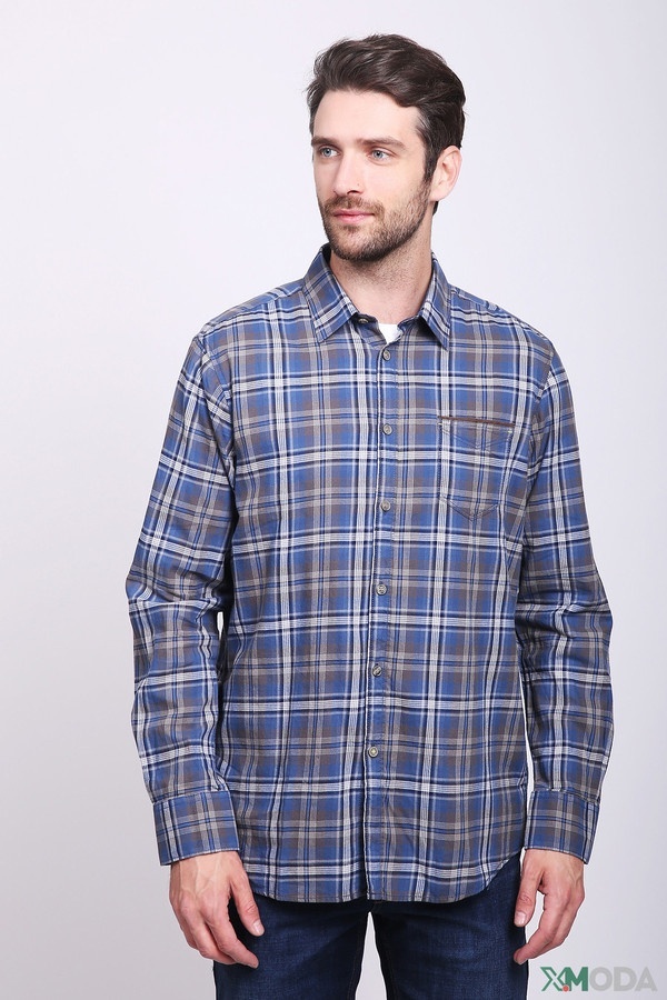Рубашка с длинным рукавом Lerros, размер 39-40, цвет синий - фото 4
