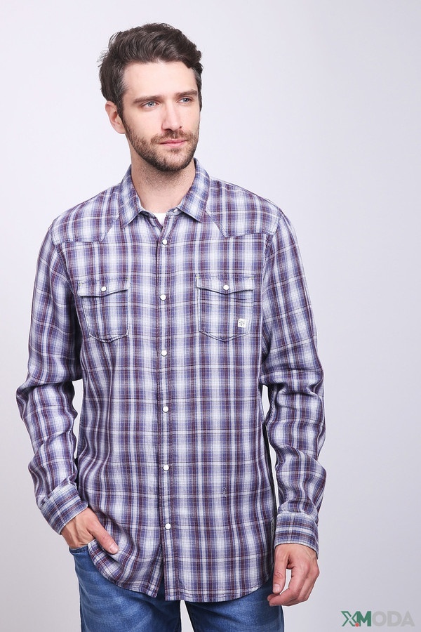 Рубашка с длинным рукавом Lerros, размер 38, цвет сиреневый - фото 4