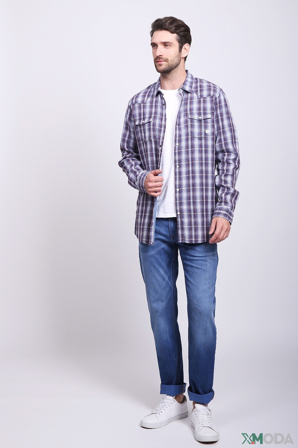 Рубашка с длинным рукавом Lerros, размер 38, цвет сиреневый - фото 3