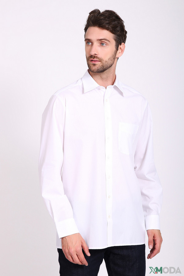 Рубашка с длинным рукавом Olymp, размер ворот 43, плечи 54, цвет белый - фото 2