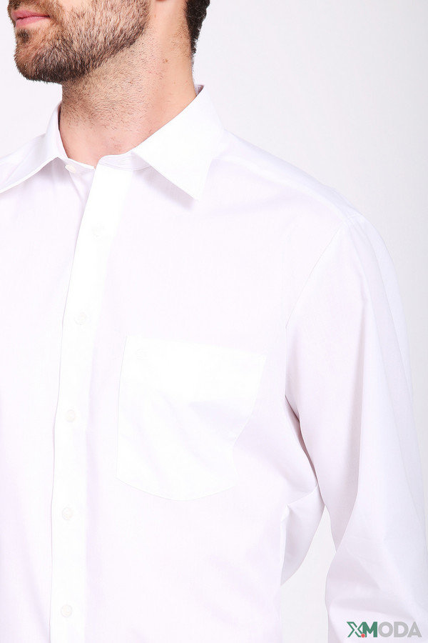 Рубашка с длинным рукавом Olymp, размер ворот 43, плечи 54, цвет белый - фото 5