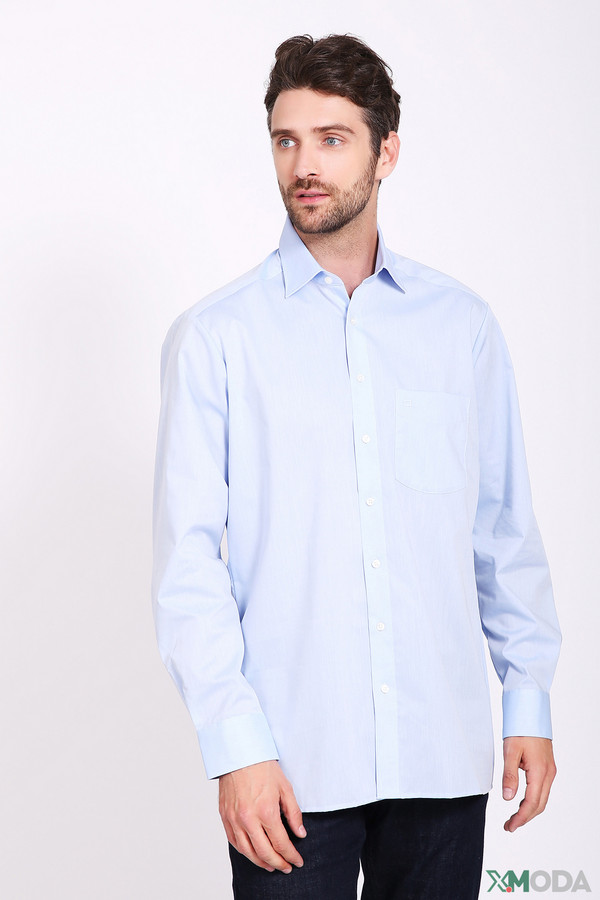 Рубашка с длинным рукавом Olymp, размер вотор 44, плечи 56, цвет голубой - фото 2