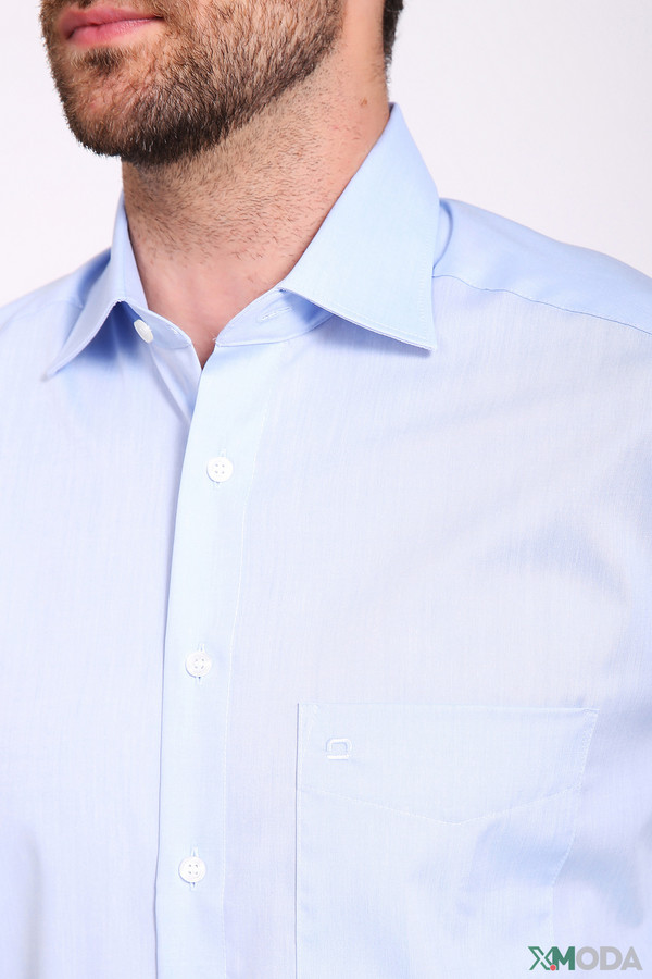 Рубашка с длинным рукавом Olymp, размер вотор 44, плечи 56, цвет голубой - фото 5