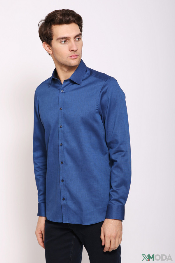 Рубашка с длинным рукавом Marvelis, размер 41, цвет синий - фото 1