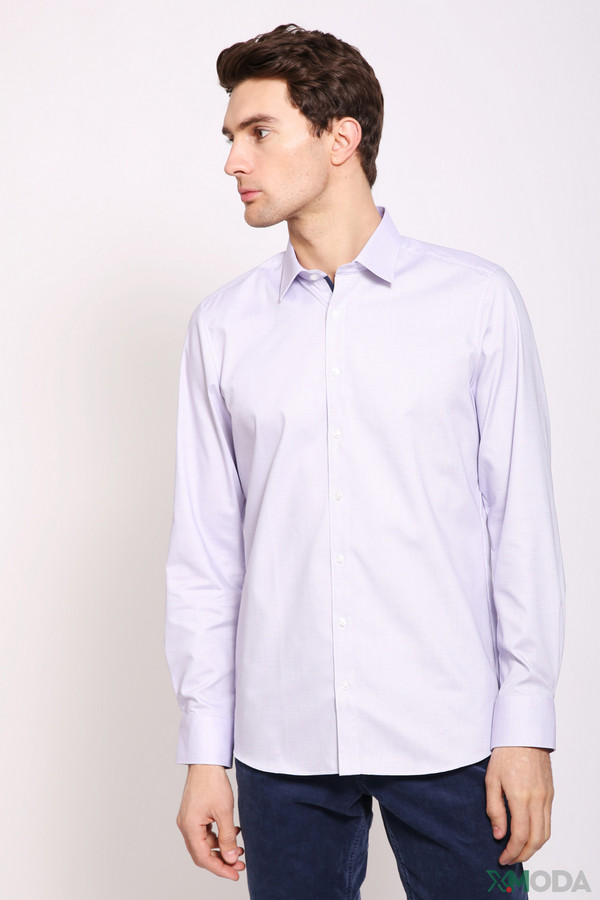 Рубашка с длинным рукавом Marvelis, размер 42, цвет сиреневый - фото 1
