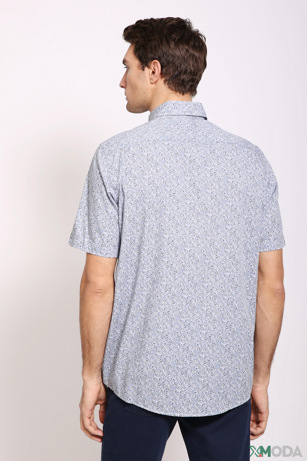 Мужские рубашки с коротким рукавом Casa Moda, размер 39-40, цвет серый - фото 3