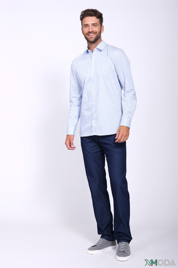 Рубашка с длинным рукавом Olymp, размер 41, цвет голубой - фото 2