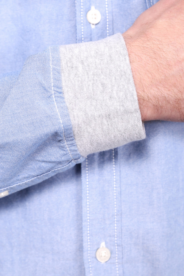 Рубашка с длинным рукавом Tom Tailor, размер 41-42, цвет голубой - фото 4