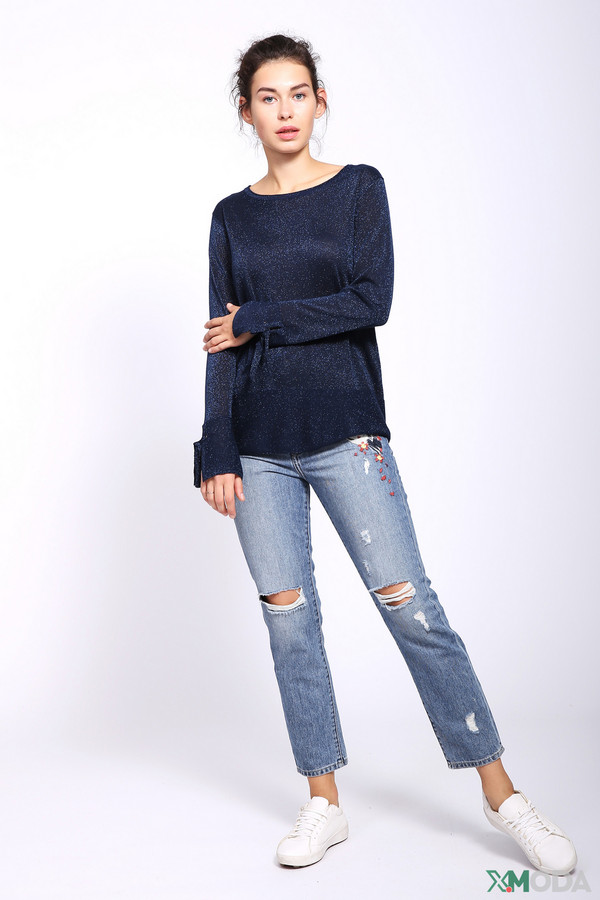 Пуловер Lebek, размер 54, цвет синий - фото 2