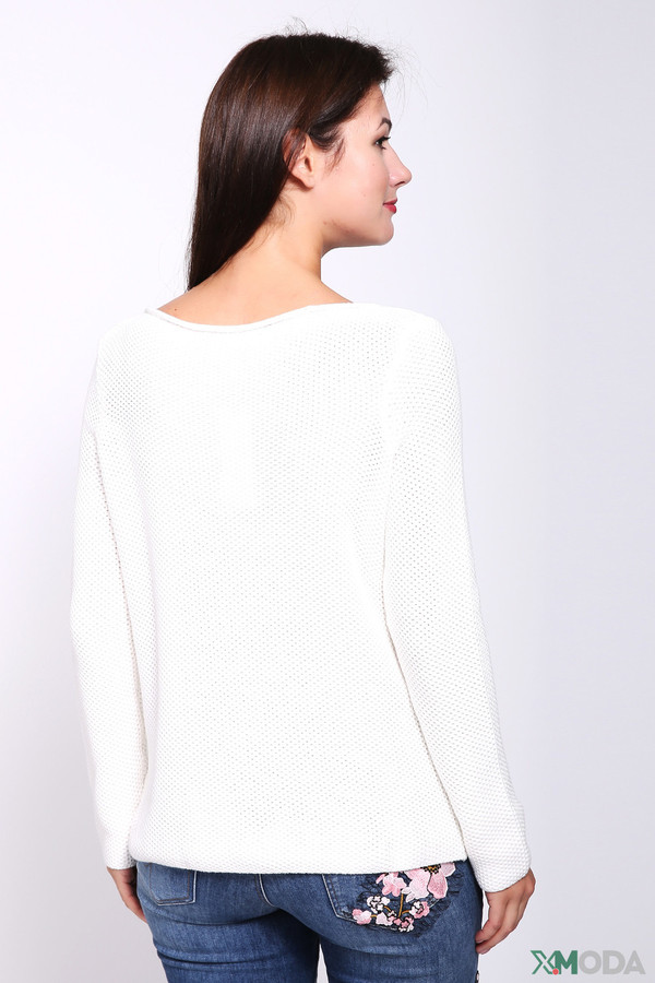Пуловер Oui, размер 44, цвет белый - фото 3