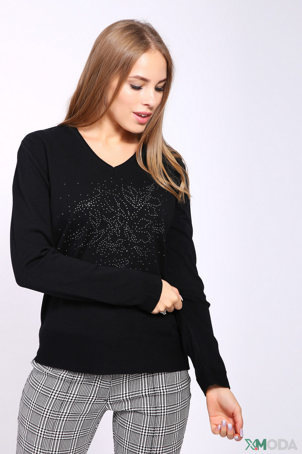 Пуловер Lebek, размер 56, цвет чёрный - фото 1