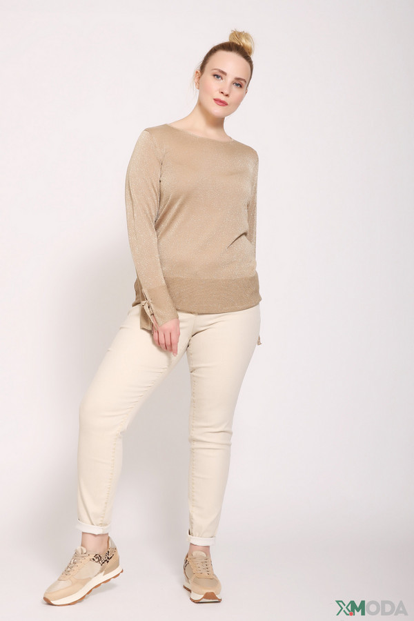 Пуловер Lebek, размер 48, цвет бежевый - фото 2