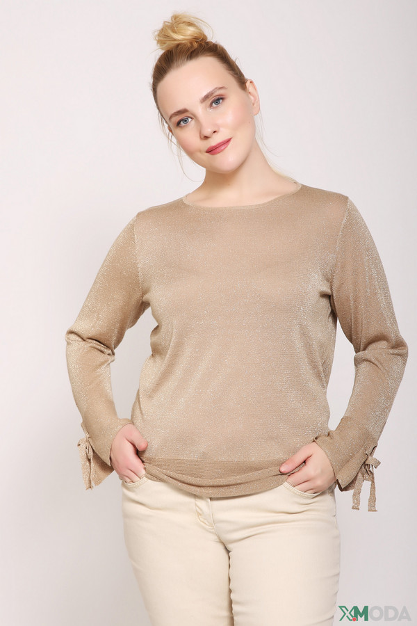 Пуловер Lebek, размер 48, цвет бежевый - фото 1