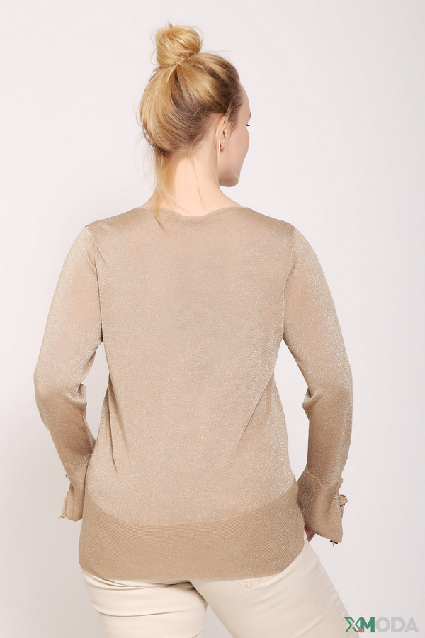 Пуловер Lebek, размер 48, цвет бежевый - фото 3
