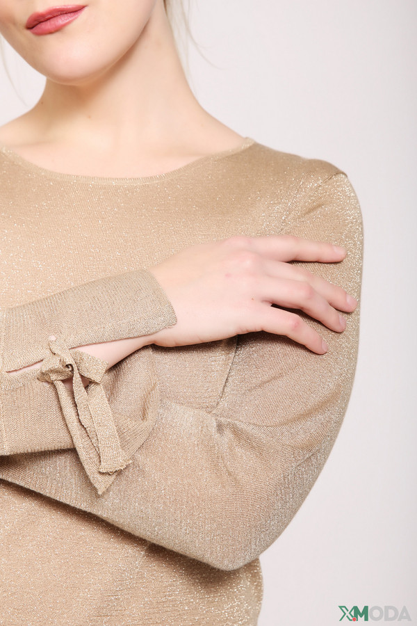 Пуловер Lebek, размер 48, цвет бежевый - фото 4